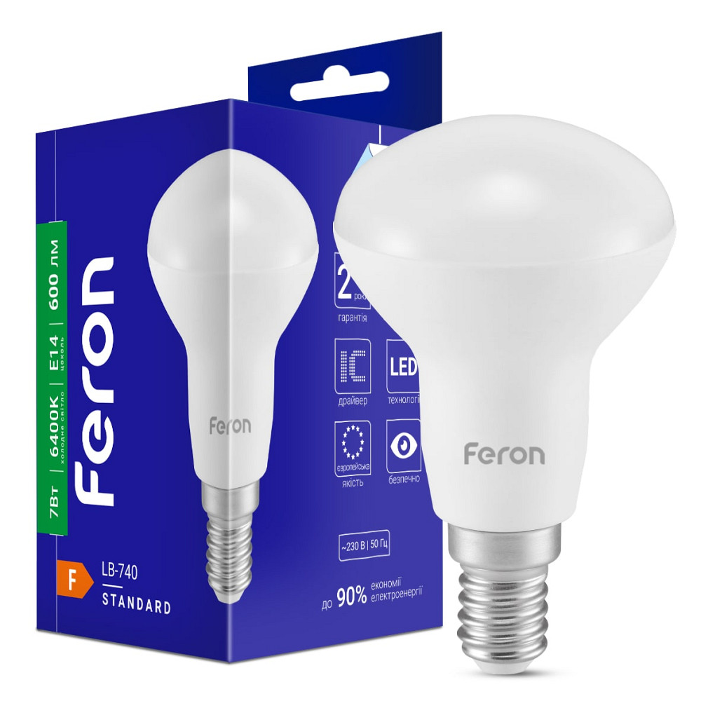 Світлодіодна лампа Feron LB-740 7Вт E14 6400K Харьков - изображение 1