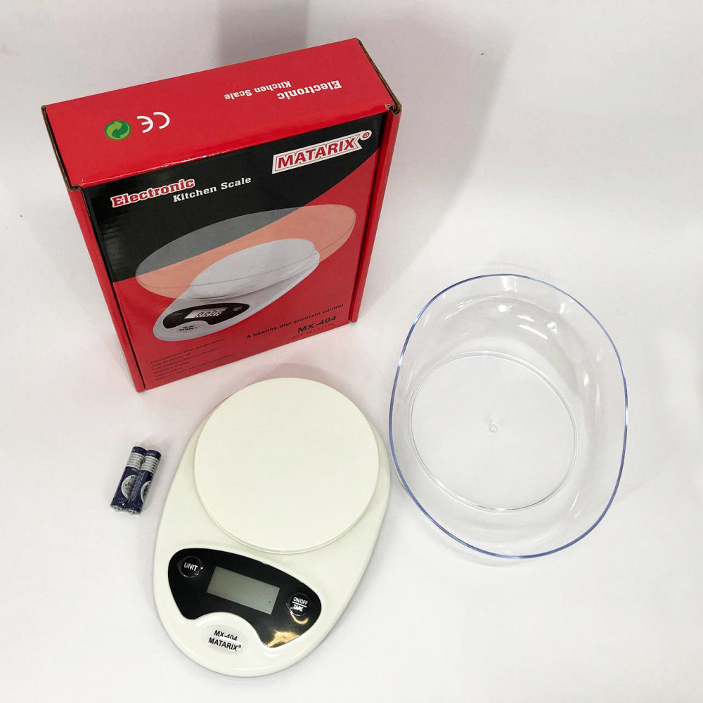 Кулинарные весы с съемной чашей Matarix MX-404, Кухонные весы для взвешивания на батарейках SU-28 Львов - изображение 6