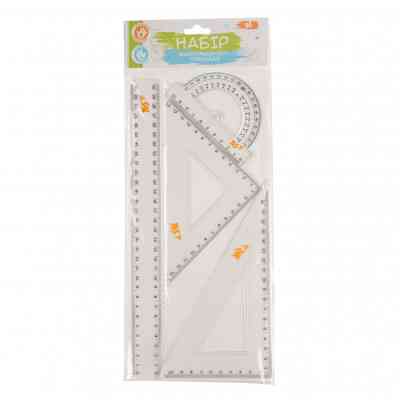 Линейка Yes набор 4 предмета линейка 30 см (370258) Винница