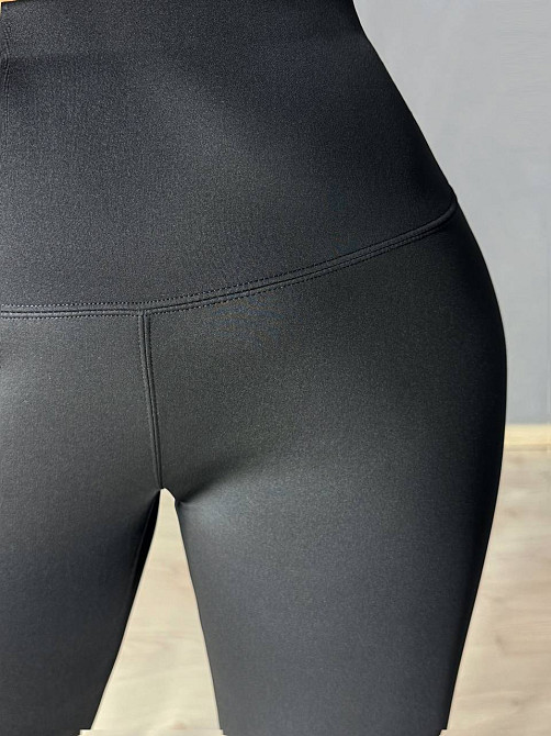 Лосины женские Bocska 2802 утепленные на флисе с широким поясом черные, черный, 2XL Киев - изображение 14