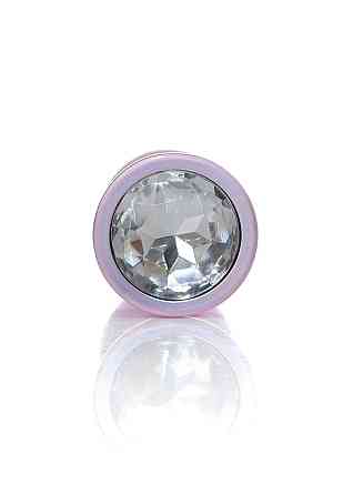 Анальна пробка - Jewellery Pearl Pink Plug Clear M Sex Aura Київ