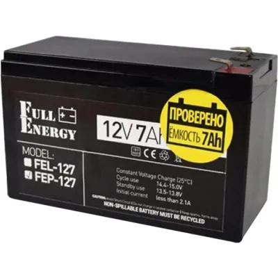 Батарея к ИБП Full Energy 12В 7Ач (FEP-127) Винница - изображение 1
