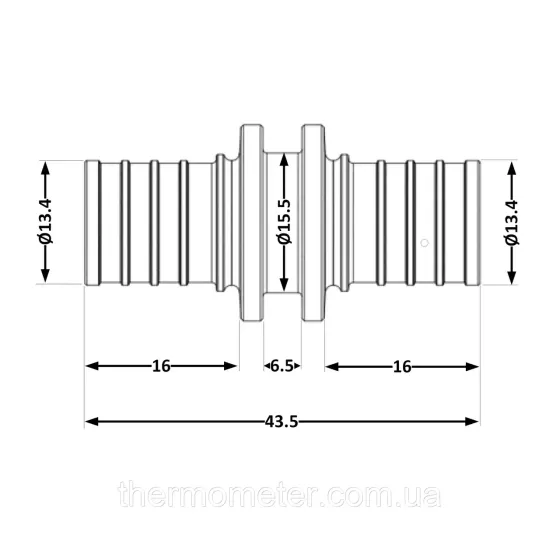 Переходних под натяжную гильзу Icma №1032 d16х2,2 851032BO05 Киев