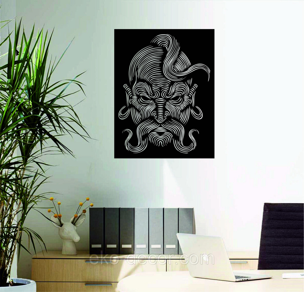 Декоративное настенное Панно «Козак» Декор на стену 110*85 см, Черный Киев - изображение 8