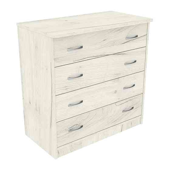 Комод Діана №1, Дуб Крафт Білий, 800/440/800 Львів