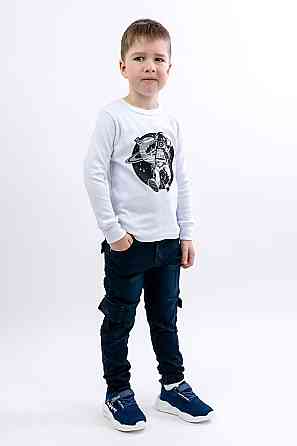 Світшот дитячий, білий топ Крохатушка одяг Київ