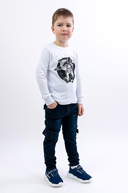 Світшот дитячий, білий топ Крохатушка одяг Київ - фото 2