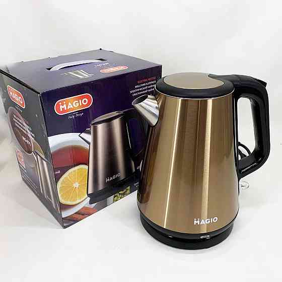 Тихий побутовий чайник MG-971, Потужний електрочайник електричний, Ергономічний електричний чайник XR-46 Івано-Франківськ