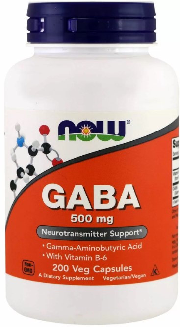 Гамма-аміномасляна кислота Now Foods GABA 500 мг 200 вег капсул Київ - фото 1
