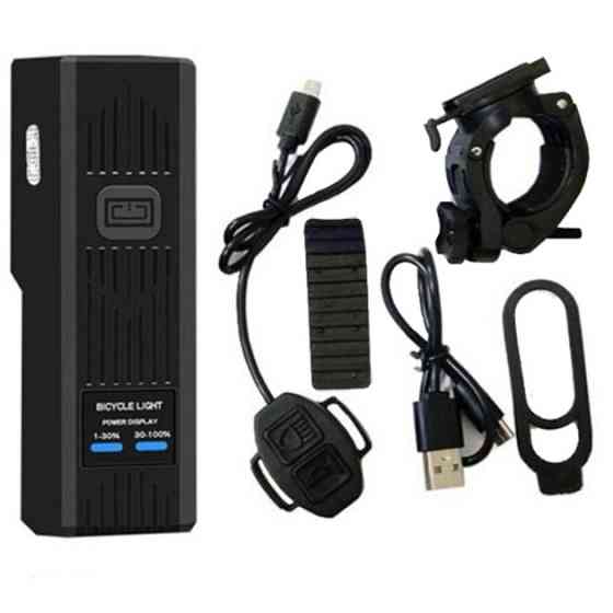 Велофара с сигналом MT-007-T6, від USB + выносная кнопка / Аккумуляторная водонепроницаемая фара на  Бровары
