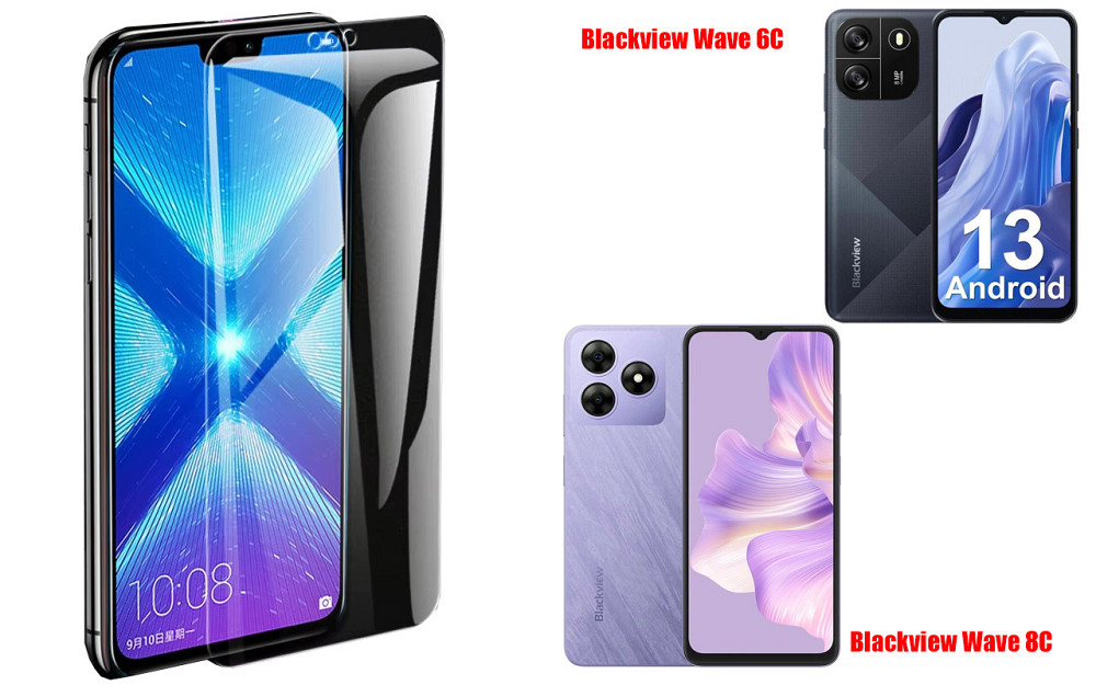 Захисне скло NeoGlass для Blackview Wave 6C, Wave 8C – надпрозоре та стійке Київ - фото 2