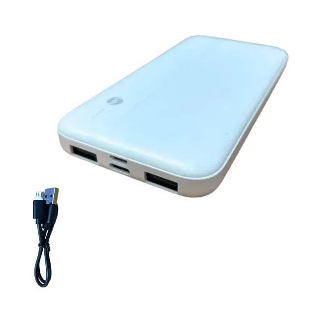 PowerBank Повербанк маленький легкий  S-link IP-G10N 10000 с 2 портами с LED индикатором заряда белый Одесса - изображение 4