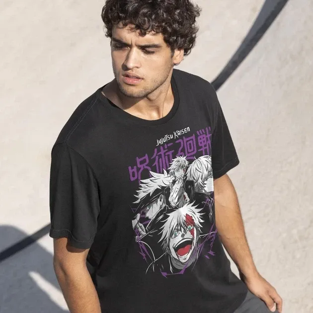 Футболка мужская с принтом Магическая Битва Сатору Годжо 6 Размер 48 Днепр - изображение 3