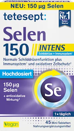 Tetesept Selen 150 Intens Mini-Tabletten 45 St селен 150 Львів