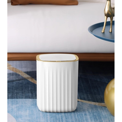 Контейнер для мусора JAH Nordic Сенсорный Белый с серым 12 л (20258) Винница - изображение 8