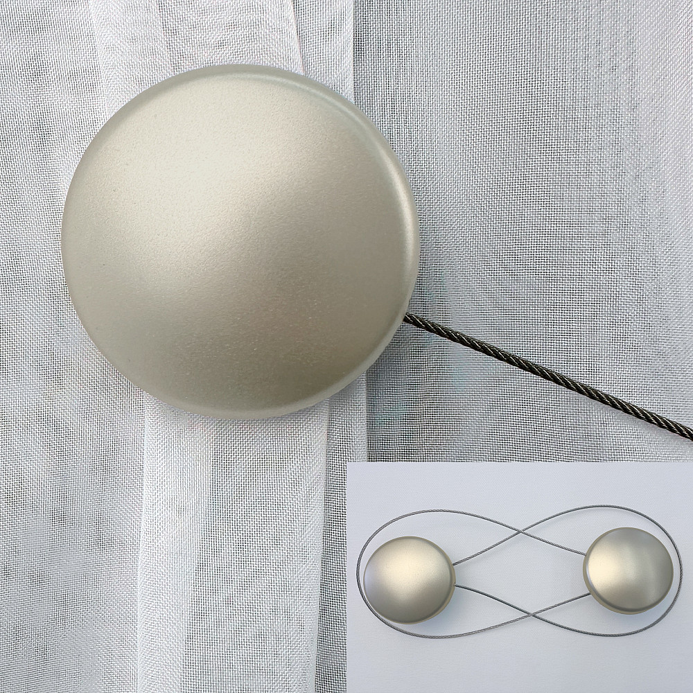 Магниты для штор и гардин Круг 2 шт Сатин (81-288) Киев - изображение 1