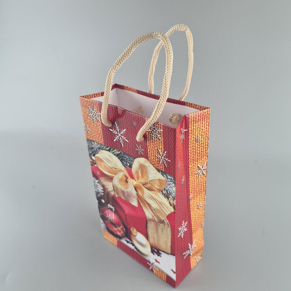 Пакеты новогодние ,бумажные ,подарочные , Малый 11/18/5 -005 (12 шт) Харьков - изображение 2