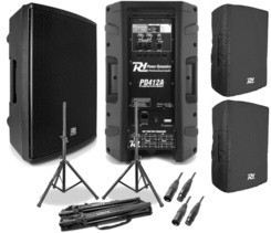 Колонка  Акустичний набір 2x kolumna aktywna 12'' pokrowiec Штатив XLR Київ - фото 1