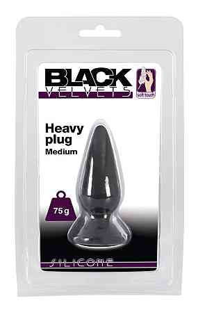 Анальна пробка - Black Velvets Heavy Plug Medium Sex Aura Київ