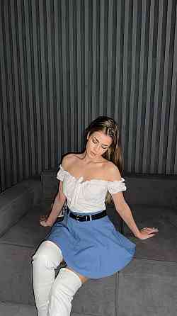 Женская стильная мини юбка-шорты джинс бенгалин + коттон Джинс, 46/48 Одесса