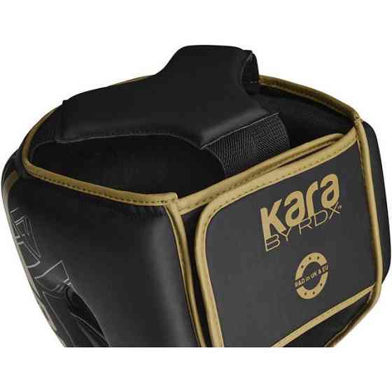 Боксерський шолом RDX F6 KARA Matte Golden S (капа в комплекті) Каменское