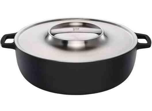 Чавунна Каструля з кришкою для гриля діаметром 22 см Fiskars (1066430) Нержавіюча сталь Нововолинськ