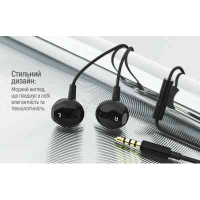 Наушники ColorWay Slim 3.5 mm Wired Earphone Blast 1 Black (CW-WD01BK) Винница