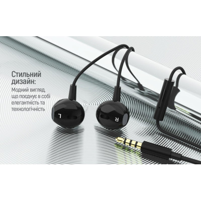 Наушники ColorWay Slim 3.5 mm Wired Earphone Blast 1 Black (CW-WD01BK) Винница - изображение 4