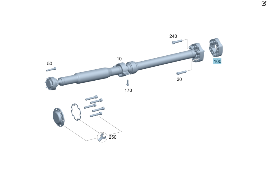 Mercedes-Benz  A2054114900 Еластична муфта заднього редуктора E-class W213 GLE W167 GLE Coupe C167 GLS X167 Одесса - изображение 2