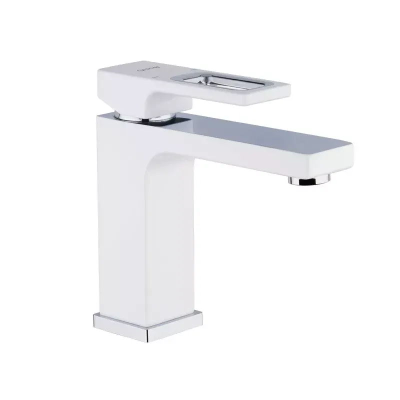 Змішувач для умивальника GAPPO G1017-8 білий/хром Київ - фото 1