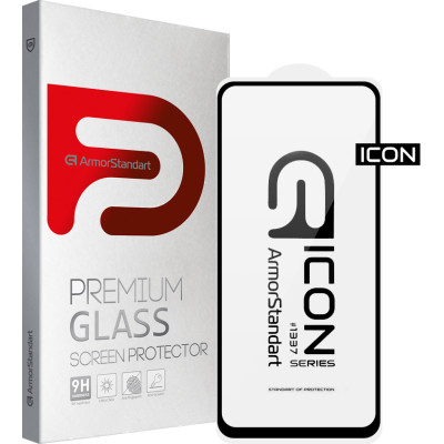 Стекло защитное Armorstandart Icon Xiaomi Poco M4 5G Black (ARM60934) Винница - изображение 1