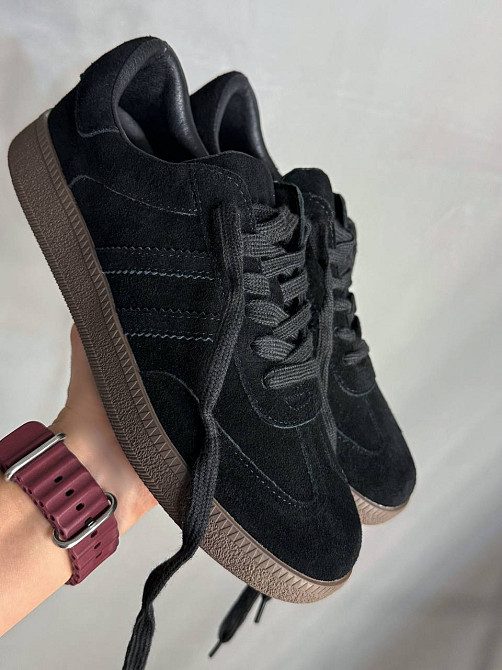 Кеды женские Hengji 8009-12 samba замшевые черные, 39, 25 см Киев - изображение 13