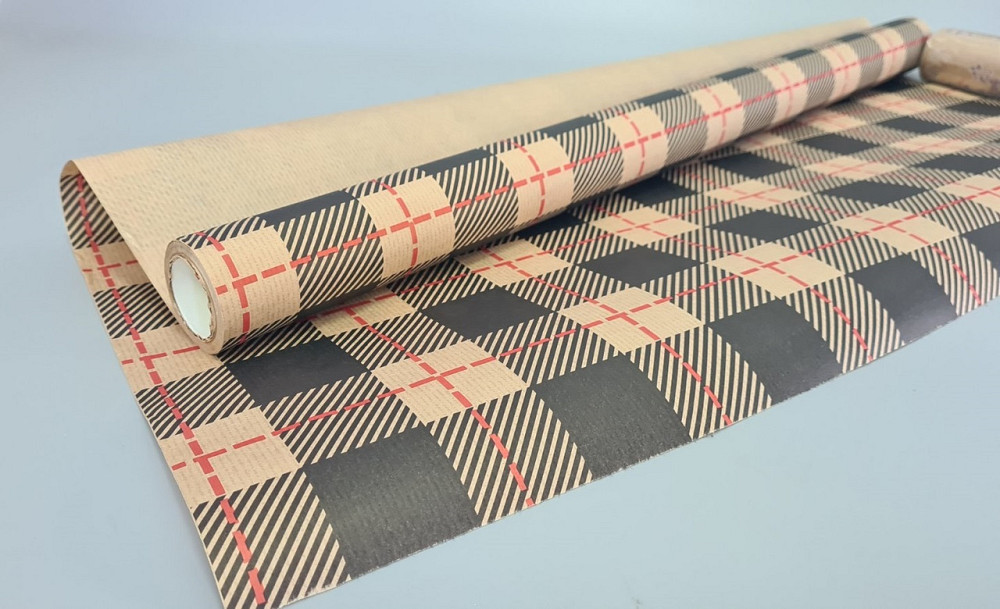 Рулон 8 м бумага подарочная с печатью (38) для цветов (h680) Крафт №8 (1 шт) Харьков - изображение 3