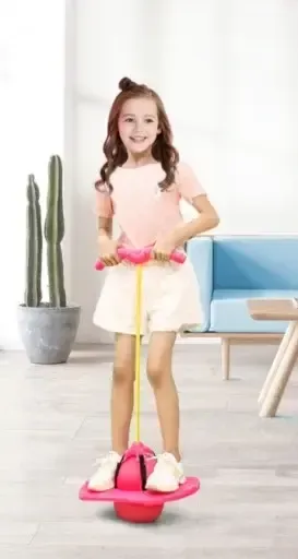 Kamille Розовый Детский прыгун-джампинг на резинке (высота 54см, резиновая трубка растягивается Київ - фото 1