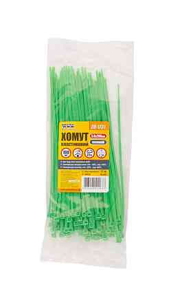MASTERTOOL Хомут нейлоновий MASTERTOOL 3.6х200 мм 100 шт зелений 20-1731 Киев