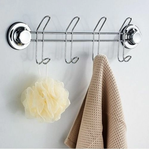 Планка з 4-ма гачками на вакуумних присосках LEDEME LM 3716-4 Харків