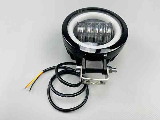 Світлодіодна лампа робочого освітлення, водонепроникна кругла фара 40W (+ LED кільце) для автомобіля Мукачево