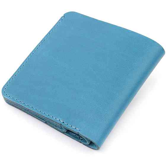 Кожаное винтажное портмоне Shvigel 16605 Синий Киев