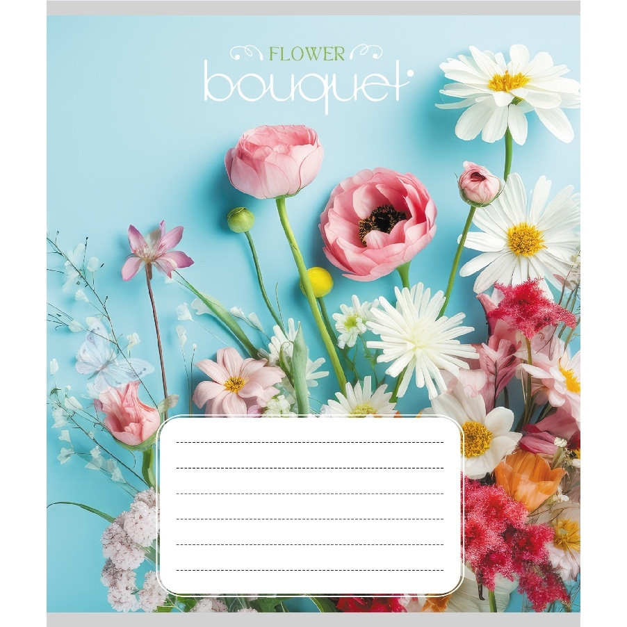 Зошит учнівський "Букет" 024-550337K-4 в клітинку, 24 аркуші Вінниця - фото 1