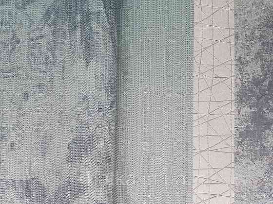 Шпалери вінілові на флізелін Sirpi Alta gamma Sempre 3 абстракція листя пальми сині на бірюзовому 3д Київ