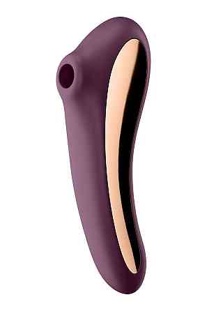 Вакуумный клиторальный стимулятор с вибрацией Satisfyer Dual Kiss, марсаловый Sex Aura Киев