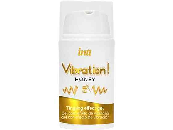 Рідкий вібратор Intt Vibration Honey (15 мл), густий гель, дуже смачний, діє до 30 хвилин Sex Aura Київ
