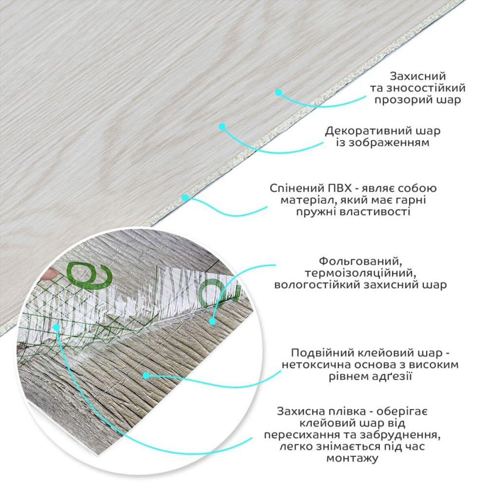 Виниловая самоклеящаяся плитка Молочная Киев - изображение 2