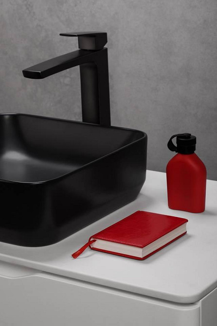 Змішувач для раковини високий Imprese Grafiky ZMK041807011, чорний Київ - фото 6