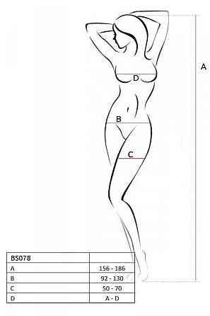 Бодістокінг з доступом до інтимних місць Passion BS078 white Sex Aura Київ