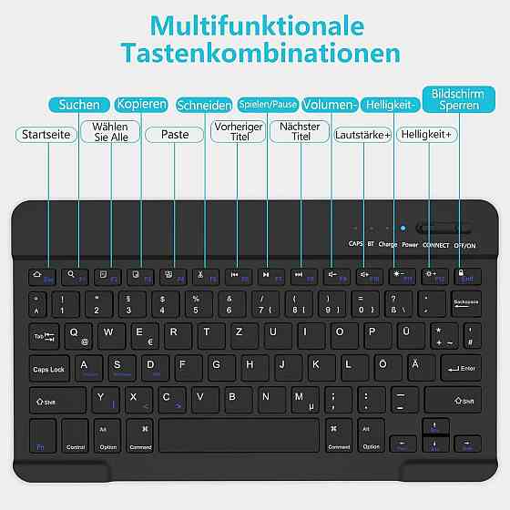 Защитный чехол с Bluetooth клавиатурой для iPad 10.2 Inch (9/8/7 Generation) и iPad Air 3rd / Pro 10.5 Днепр