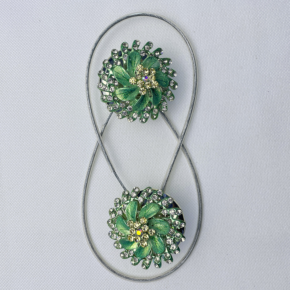 Магніти для штор та гардин "Flowers" набір 2 шт М'ятний (81-223) Київ - фото 6