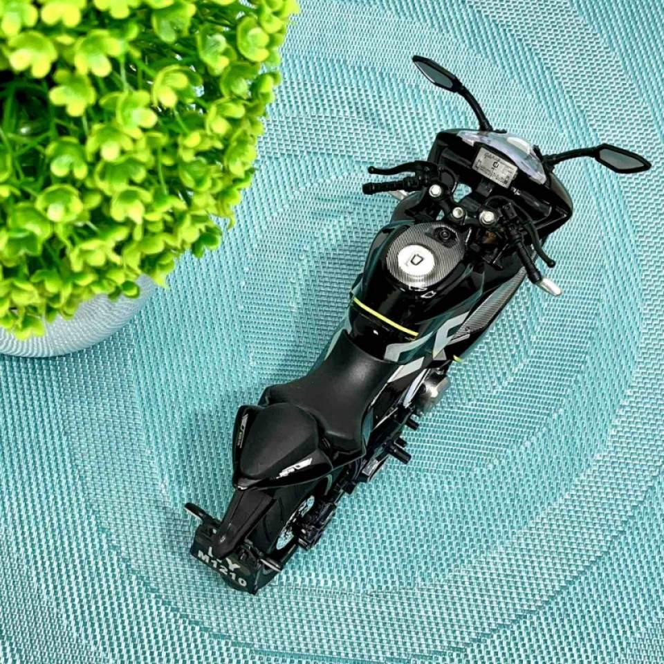 Мотоцикл металопластиковий звуки підсвічування гумові шини рухомі елементи 1:12 Чорний (BG 36-480) Чернігів - фото 3