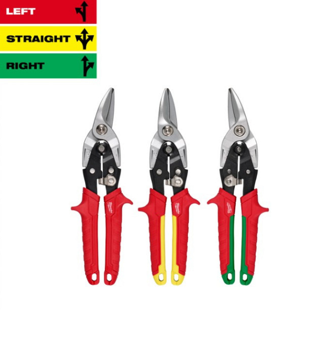 Набір ножиць по металу MILWAUKEE, (3шт) (прямий / правий / лівий різ) Одесса - изображение 1