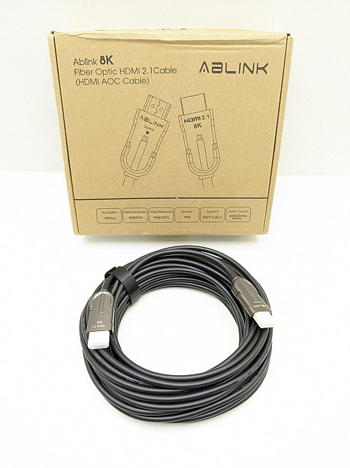 Кабель оптоволоконний Ablink Fiber Optic HDMI 2.1, 10м Луцк - изображение 1